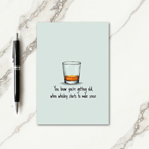 Amber Liquid Fathers Day Card