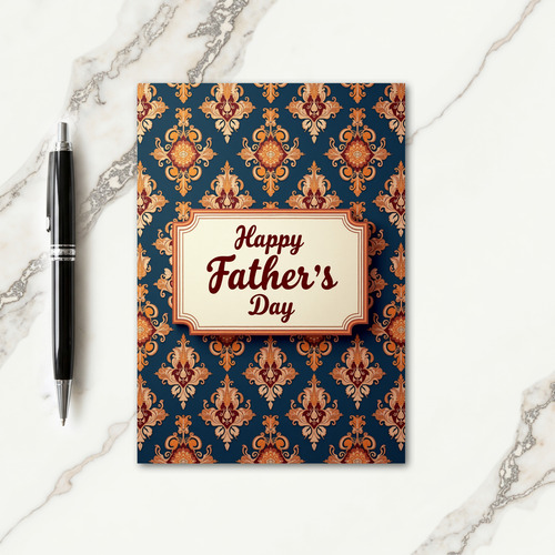 Amber Motif Fathers Day Card