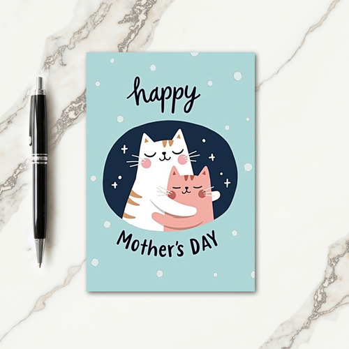 Amber Stripes Mothers Day Card