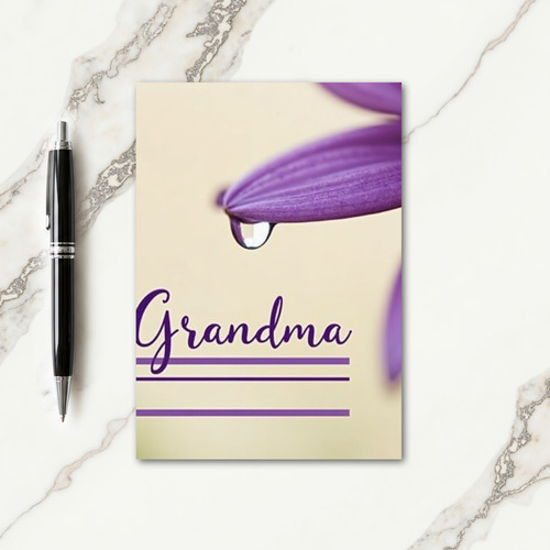 Amethyst Grandmas Day Card