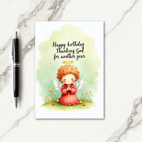 Angelic Birthday Card