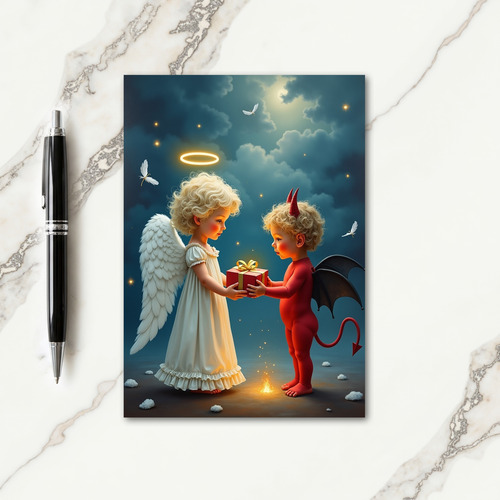Angelic Gift Christmas Card thumbnail
