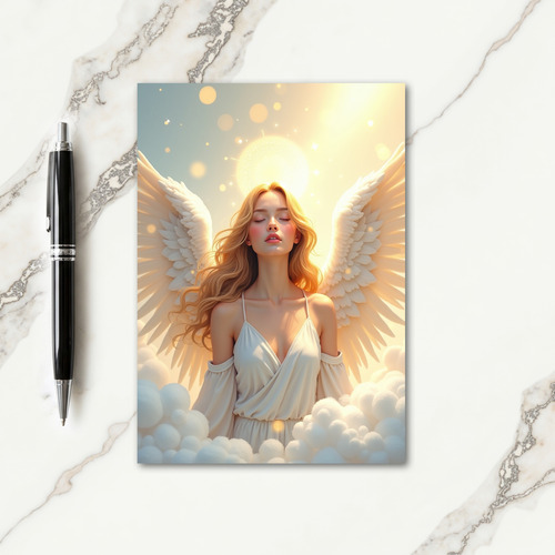 Angelic Glow Christmas Card