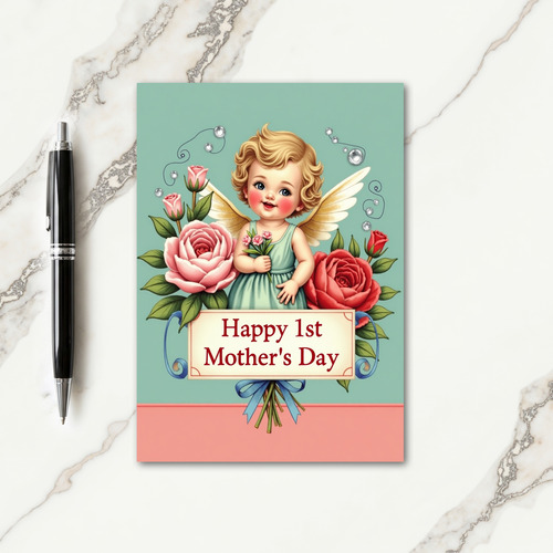 Angelic Mothers Day Floral Card
