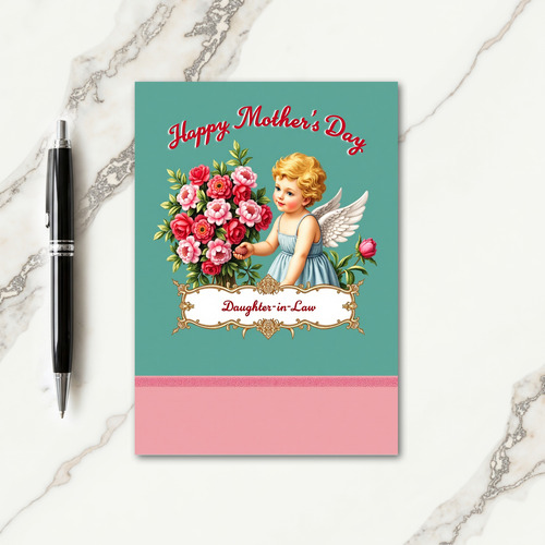 Angelic Mothers Day Rose Card