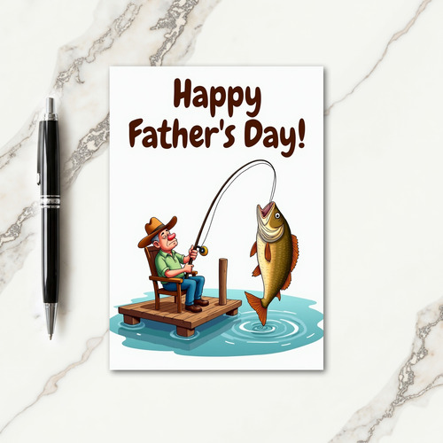 Angling Fathers Day Card
