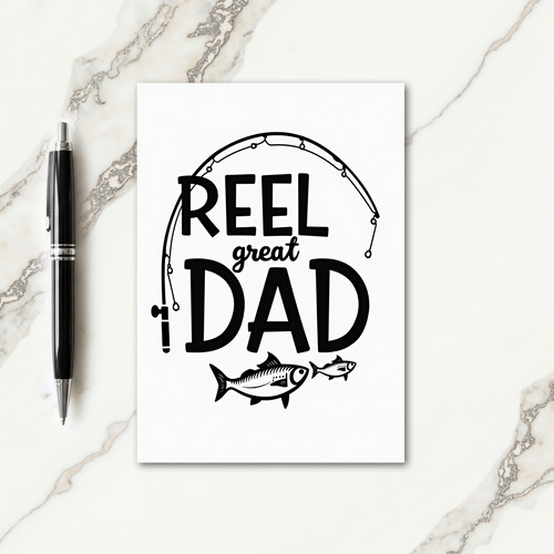 Angling Great Dad Fathers Day Card