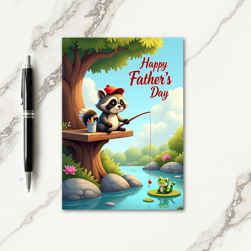Angling Happy Fathers Day Card