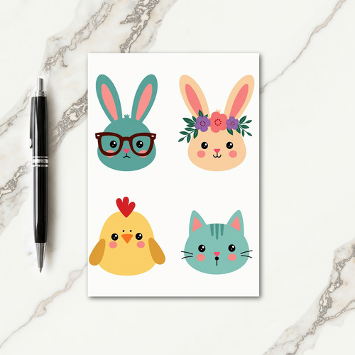 Animal Friendships Greeting Card