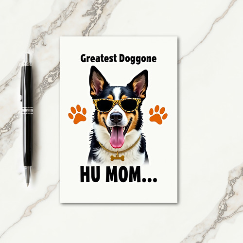 Animal Print Dog Card