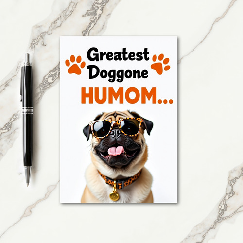Animal Print Dog Friend Card