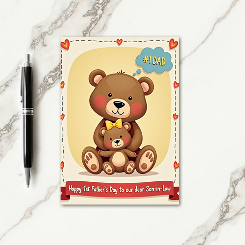 Animated Bears Fathers Day Card