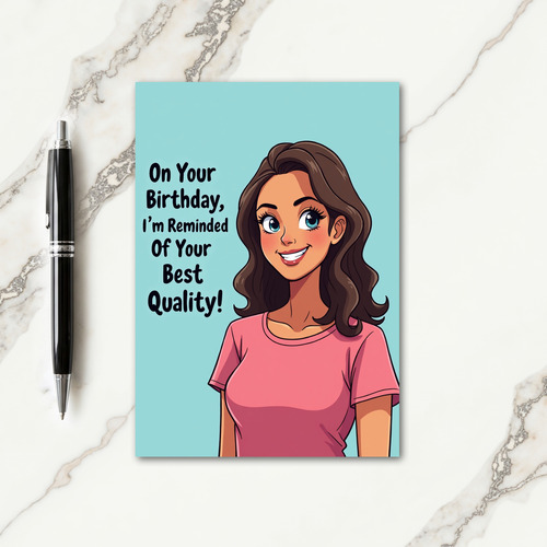 Animated Birthday Portrait Card