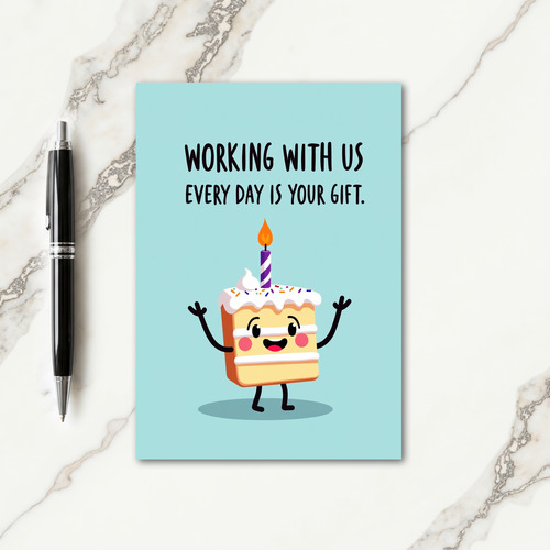 Animated Cake Birthday Card