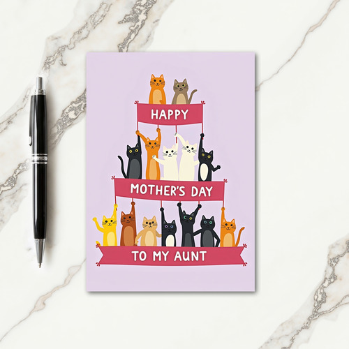 Animated Cats Mothers Day Card