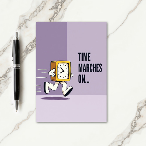 Animated Clock Birthday Card