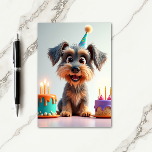 Animated Doggy Party Card