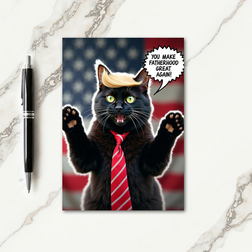 Animated Fatherhood Great Again Card