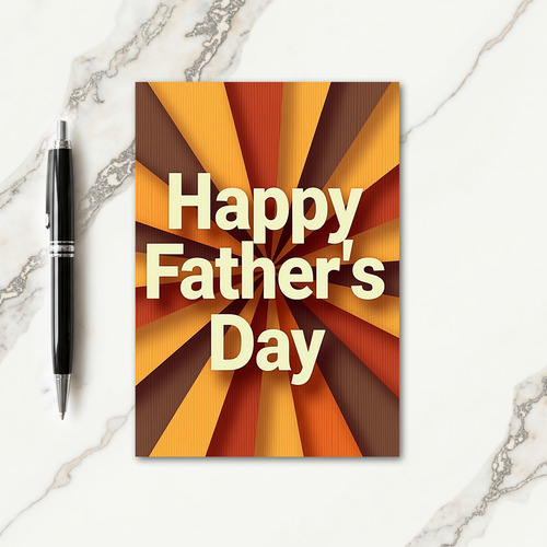 Animated Fathers Day Style Card