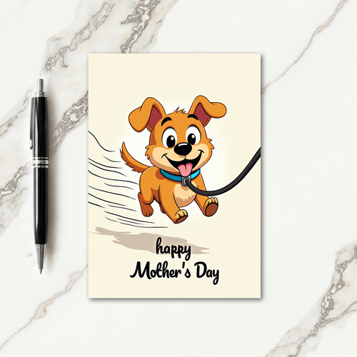 Animated Puppy Mothers Day Card