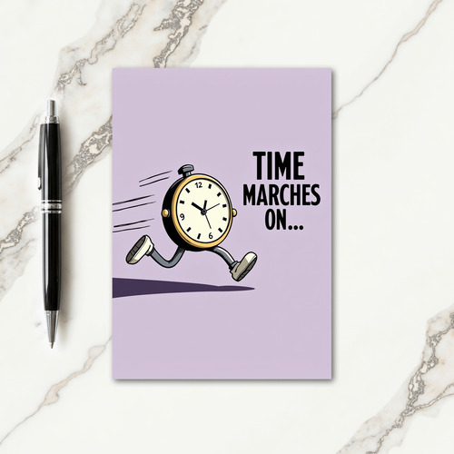 Animated Time Birthday Card
