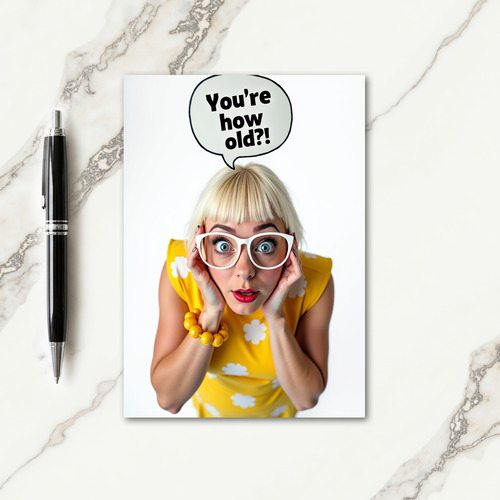 Animated Woman Birthday Card