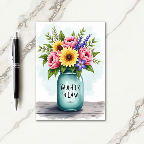 Antique Mothers Day Flower Card