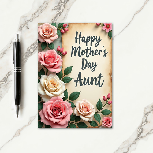 Antique Mothers Day Thanks Card