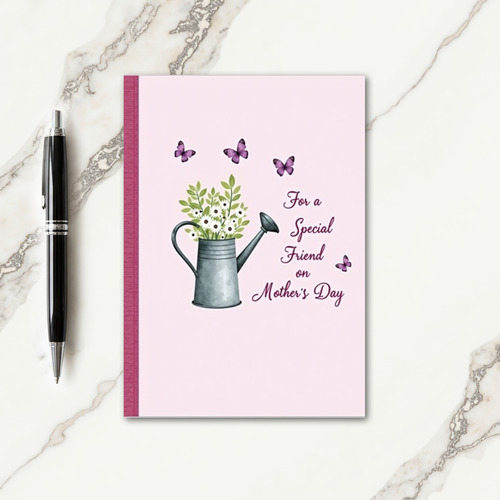 Antique Watering Can Mothers Day Card