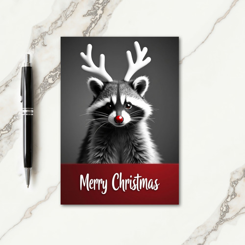 Antlered Christmas Creature Card