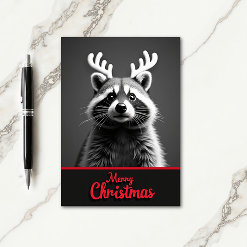 Antlered Creature Christmas Card