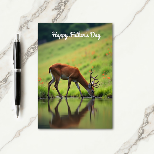 Antlered Dad Sweet Day Tribute Card