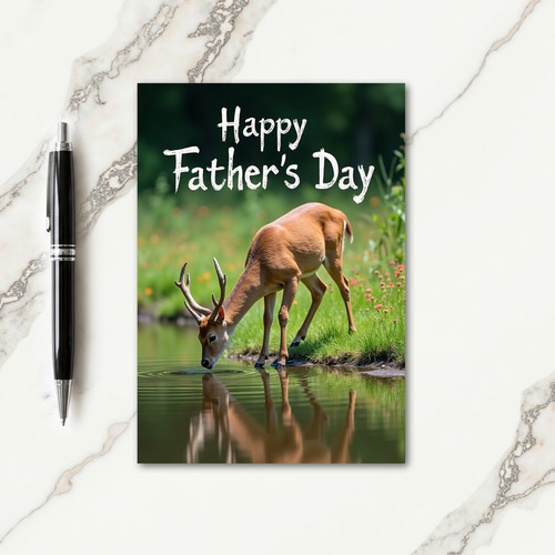 Antlered Sweet Fathers Day Card