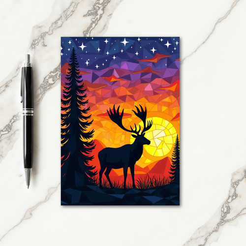 Antlered Woodland Fathers Day Card
