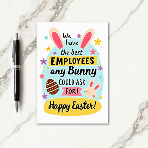 Any Bunny Employees Holiday Card
