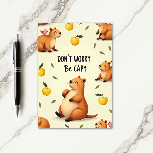Apple Bird Birthday Card
