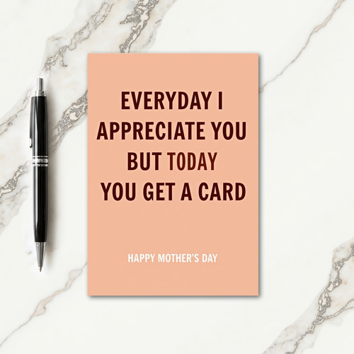 Appreciate You Mother Day Card