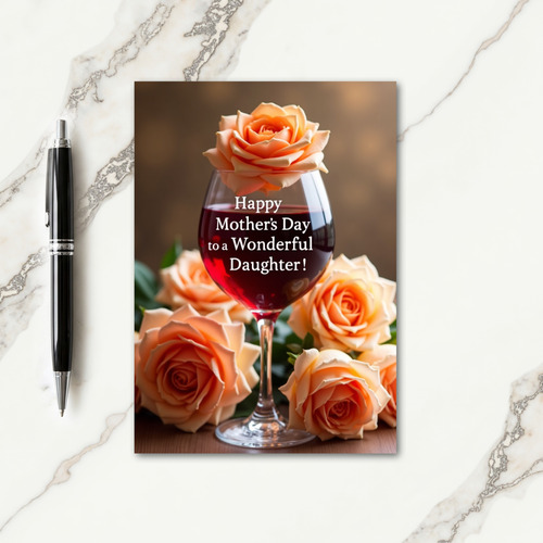 Apricot Bloom Mothers Day Card