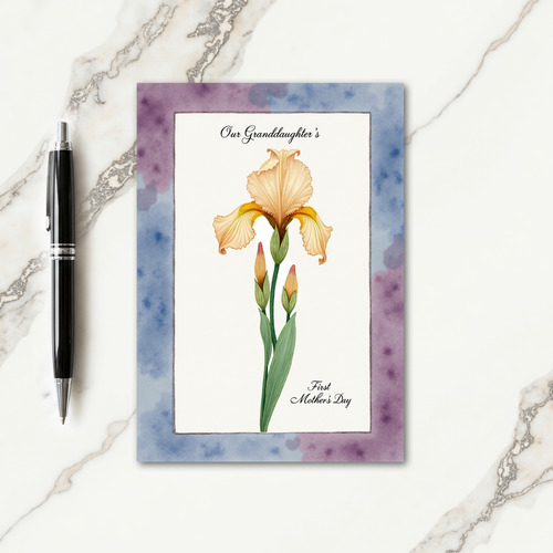 Apricot Floral Mothers Day Card