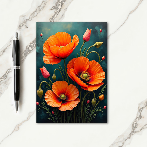 Apricot Flower Birthday Card