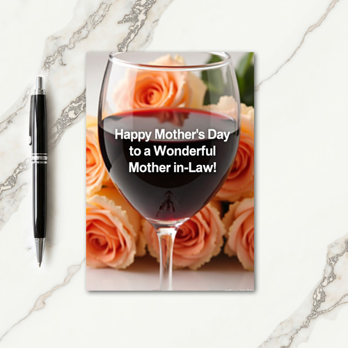 Apricot Kiss Mothers Day Card