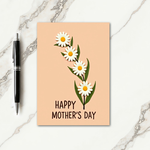Apricot Mothers Day Bloom Card