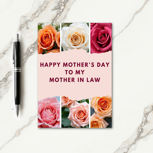 Apricot Tones Mothers Day Card