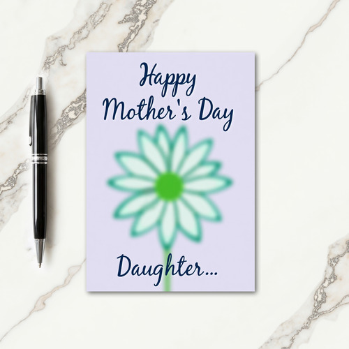 Aqua Bloom Mothers Day Card