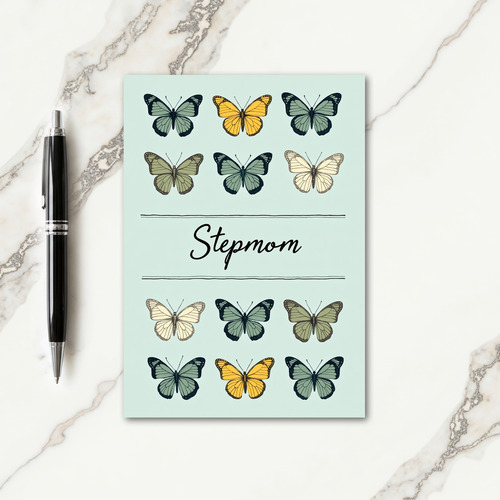 Aqua Butterfly Stepmom Card