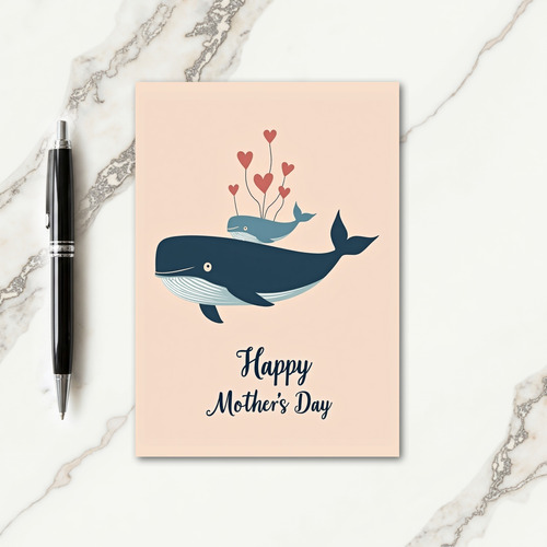 Aqua Family Mothers Day Card