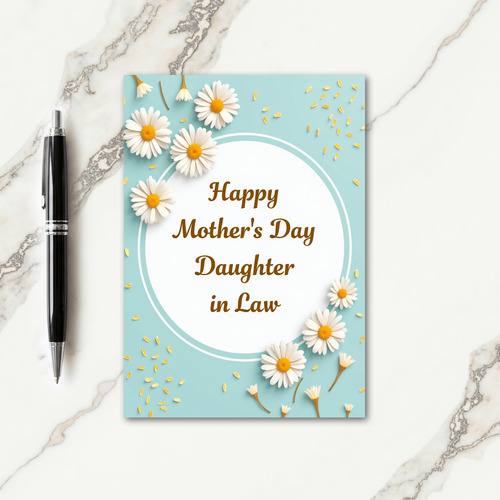 Aqua Frame Mothers Day Card