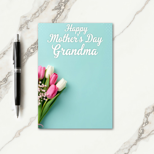 Aqua Hue Mothers Day Scene Card