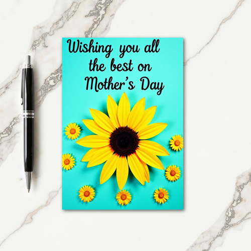 Aqua Hued Mothers Day Card