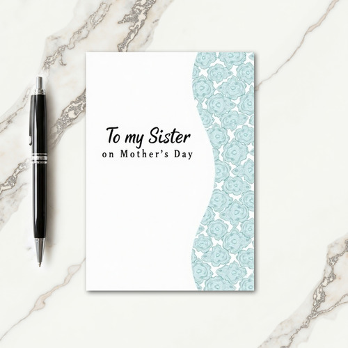 Aqua Hues Mothers Day Card